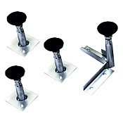 Cezares Tray Комплект ножек для поддона, цвет: черный матовый TRAY-S-4.2-ML