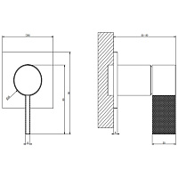 Gessi Inverso Diamantato Смеситель для раковины встраиваемый, без внутренней части, цвет: chrome 73609#031
