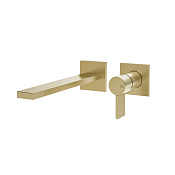 Gessi Inverso Diamantato Смеситель для раковины встраиваемый, без вн. части, цвет: brushed brass PVD 73688#727