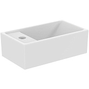 Ideal Standard I.life Раковина подвесная 37х21 см, смеситель слева, без д/к, цвет: silk white E2113V1