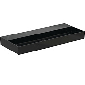 Ideal Standard Solos Раковина подвесная 121,5х51,5 см, без перелива и д/к, цвет: черный глянцевый T5367V2