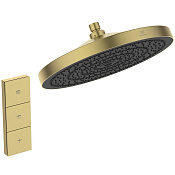Ideal Standard Solos Верхний душ 30 см, 3 вида струи, без кронштейна, цвет: PVD brushed gold A7889A2