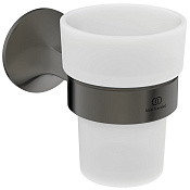 Ideal Standard La Dolce Vita Стакан подвесной, стеклянный полупрозрачный, цвет: PVD magnetic grey T5506A5