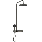 Ideal Standard Solos Душевая стойка: термостат, ручной и верхний душ, шланг, цвет: PVD magnetic grey A7882A5