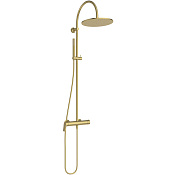 Ideal Standard La Dolce Vita Душевая стойка: смеситель, ручной и верхний душ, цвет: PVD brushed gold BD674A2