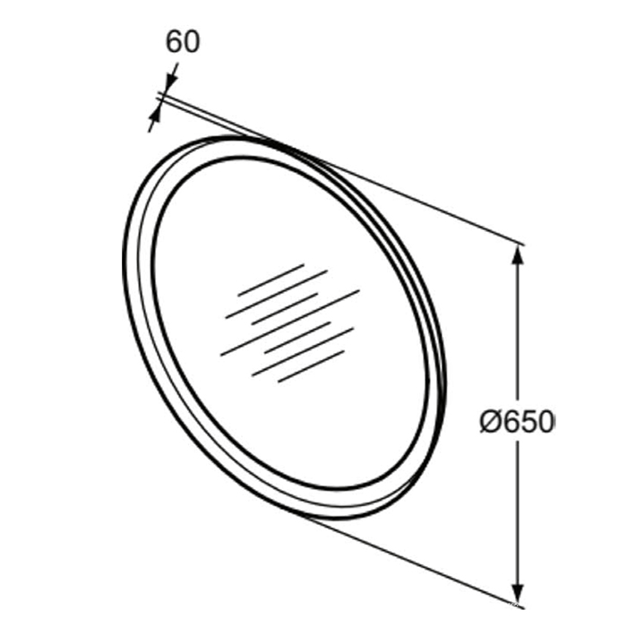 Ideal Standard Conca Зеркало 60х60 см, с подсветкой T4131BH
