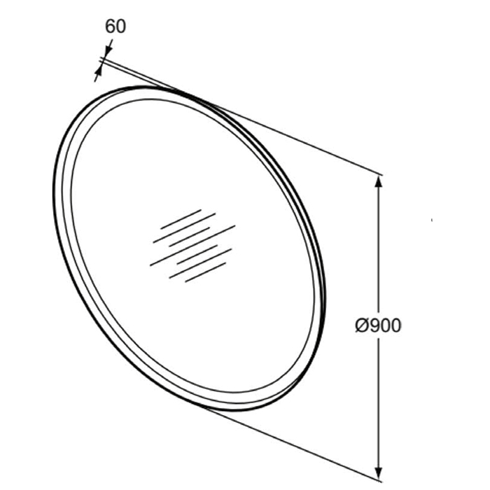 Ideal Standard Conca Зеркало 90х90 см, с подсветкой T4133BH