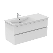 Ideal Standard Finesse Тумба под раковину, подвесная 120х55х50,5h см, правое крыло, цвет: белый мат. E3447Y1