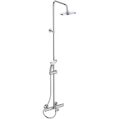 Ideal Standard Ceratherm Душевая стойка: термостат, излив, ручной и верхний душ, шланг, цвет: chrome A7590AA
