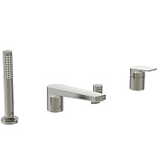 Ideal Standard La Dolce Vita Смеситель на борт ванны с душем, излив 24,3 см, цвет: PVD silver storm BD671GN