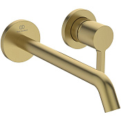 Ideal Standard Joy Смеситель для раковины встр., внешняя часть, излив 22 см, цвет: PVD brushed gold A7379A2