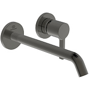 Ideal Standard Joy Смеситель для раковины встр., внешняя часть, излив 22 см, цвет: PVD magnetic grey A7379A5