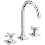 Ideal Standard Joy Смеситель для раковины с д/к, на 3 отверстия, излив 16,8 см, цвет: chrome BD143AA