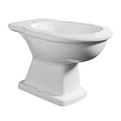 Alice Boheme Биде напольное 37х57 см, c 1 отв. под смеситель и переливом, цвет: белый глянцевый 28220101