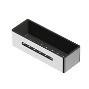 Whitecross Ergo Полка металлическая 30x11 см, подвесная, цвет: хром ER2280CR