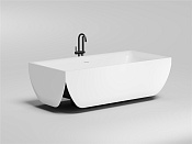 Salini Aria Ванна из S-Sense отдельностоящая 190х90 см, слив по центру, цвет: белый глянцевый 1051101G