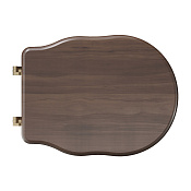 Alice Boheme Крышка-сиденье для напольного унитаза, цвет: орех, фурнитура бронза MC28N3S