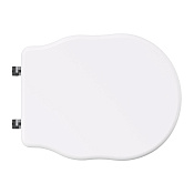 Alice Boheme Крышка-сиденье для унитаза, с микролифтом, цвет: белый глянцевый, фурнитура хром MC2801SE